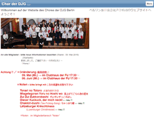 Tablet Screenshot of chor-djg-berlin.de